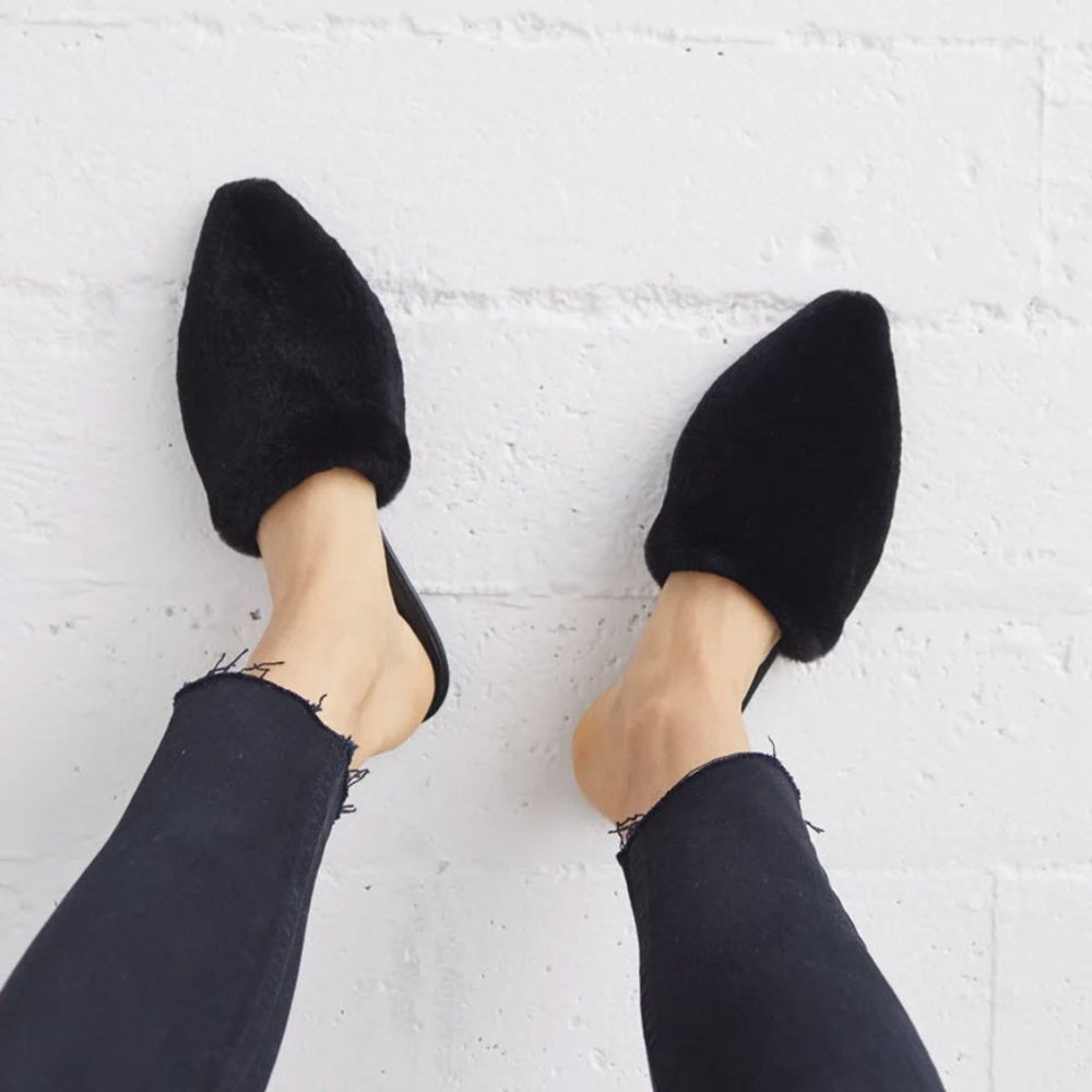 JENNI KAYNE Shearling Mule Flats Sz EU41/US11